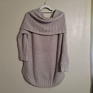 Dreamers Women's Oversize Chunky Cowl Neck Long Sweater Sz. S